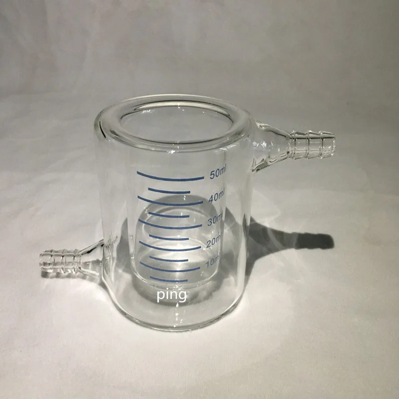 Laboratory viscometer for photocatalytic reactor water bath circulation cup glass jacket cup