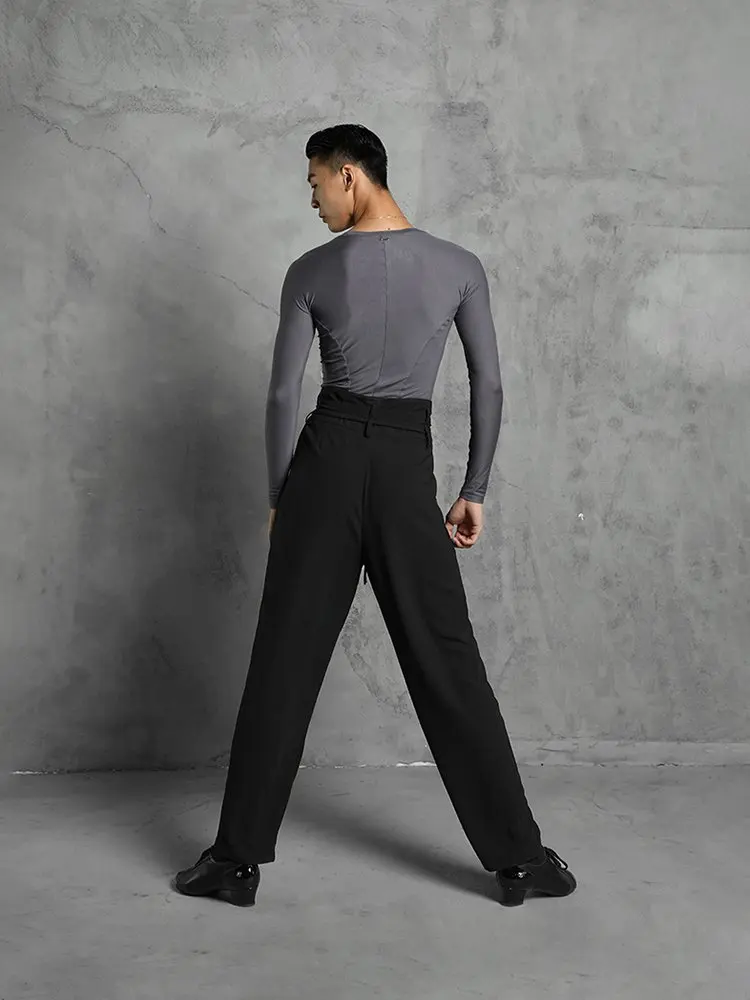 ZYMdancestyle Pulse The Move Trousers #20813 Loose Fit with 2pcs Waist Belt High Waist Men\'s Latin Dance Pants ZYM for Men