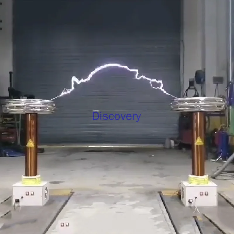 

Custom Artificial Lightning Show Electric Sonic Tesla Coil 0.3m Flash Plasma Horn 1.5m Arc