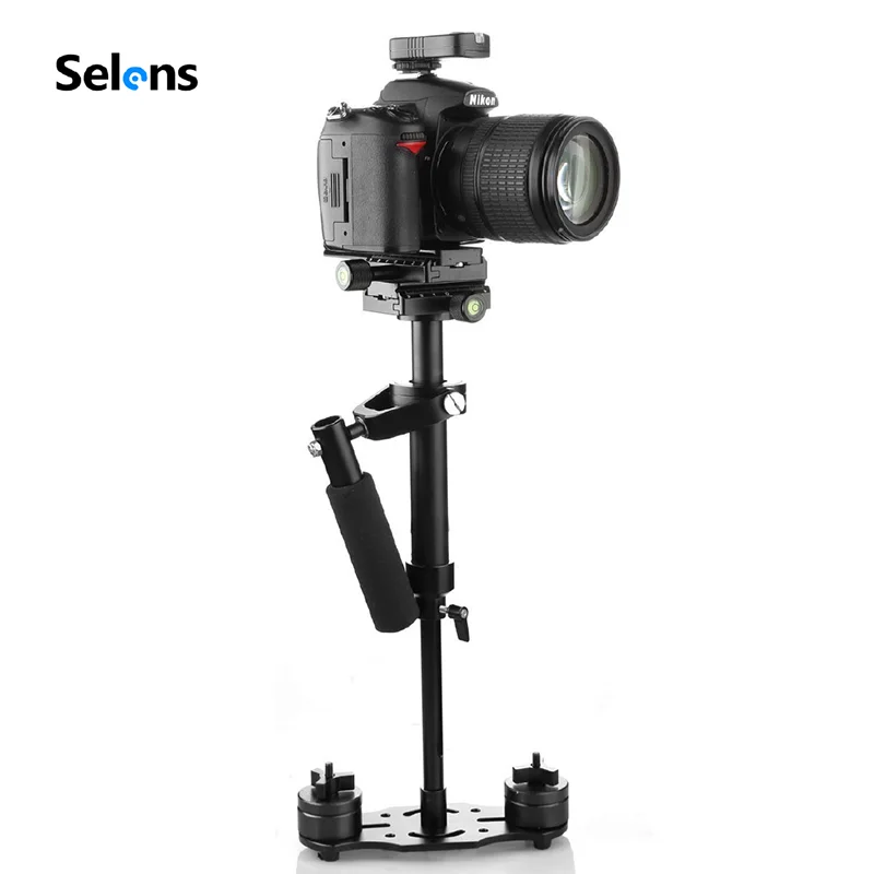 SITOO S40 مقبض استقرار 40 سنتيمتر سبائك الألومنيوم التصوير فيديو يده استقرار اطلاق النار ستيديكام DSLR كاميرا الفيديو