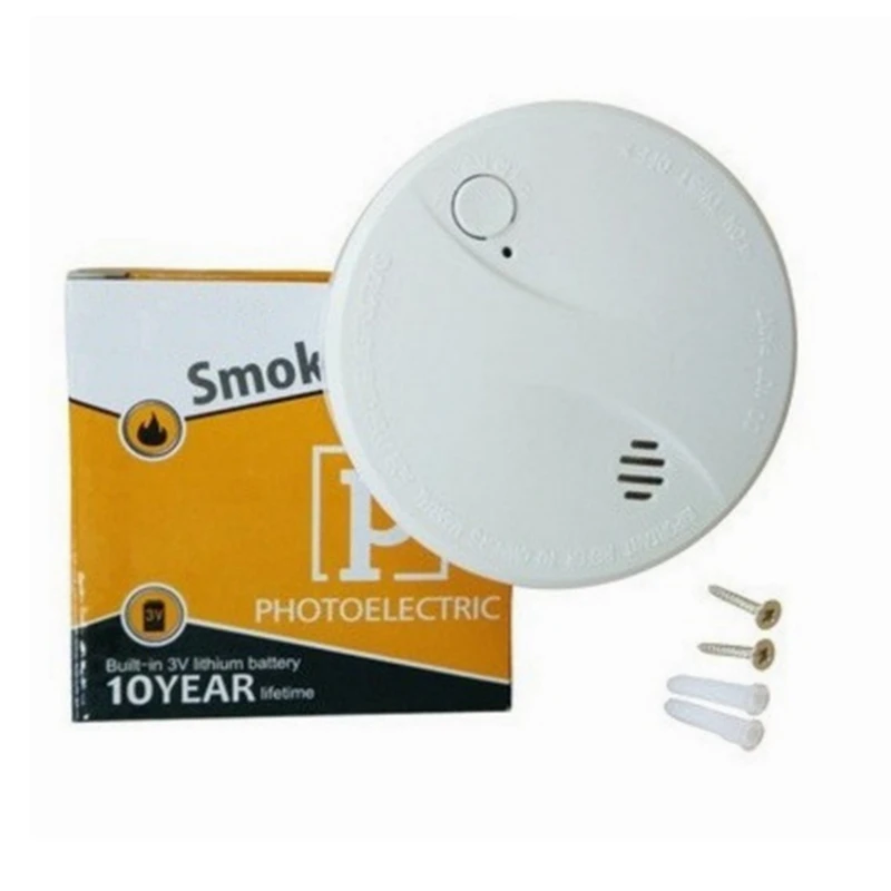 Smoke Detector EN14604 10 Year Lifespan Lithium Battery Operated Independent For Home