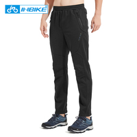 INBIKE Winter Thermal Cycling Trousers Men Fleece Pants for Running Waterproof Outdoor Sports MTB Bike Bicycle Trousers WP701