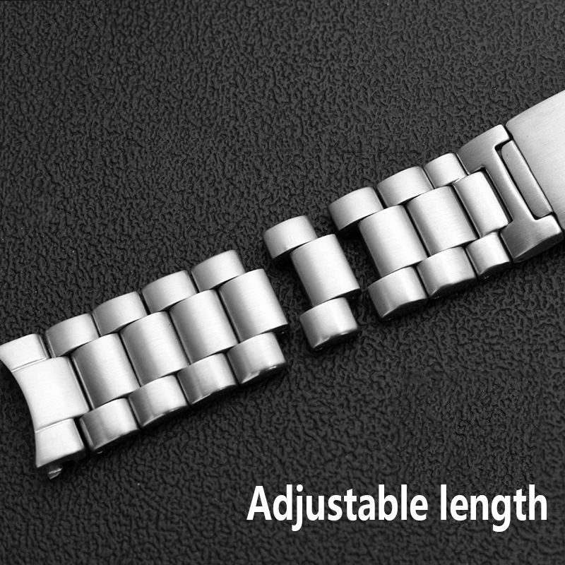 High Quality Watch Band For OMG SEAMASTER 300 600 PLANET OCEAN Solid Stainless Steel wrist Strap Fold Clasp Watch Accessorie