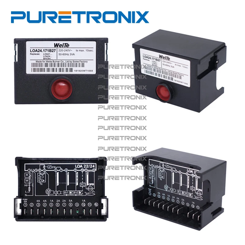 LOA24.171B27 Programmable Controller Socket Mechanical Type Front Inspection for Diesel Burner