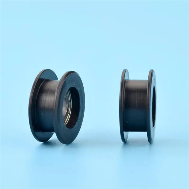 20 Stück/100 Stück Kunststoffbeschichtete Nylon-Lagerrolle 5*21*9 mm Rillen-H-Typ POM-Rollenrad 695ZZ 5x21x9 – Detail 2
