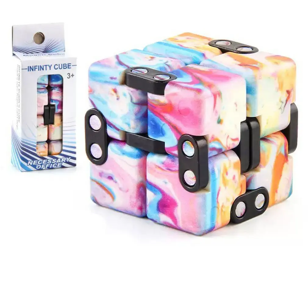 Hot Magic Cube Toy Decompression Toy Fidget Toy Office Flip Cubic Puzzle Ball Decompression Reliever Autism Toys For Adults Kids