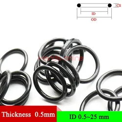 NBR Thickness 0.5mm Oring Mechanical Seal Rubber Ring Gaskets O-ring Kit O Rings Nitrile Rubber Gasket Ring Seal Washer Seals