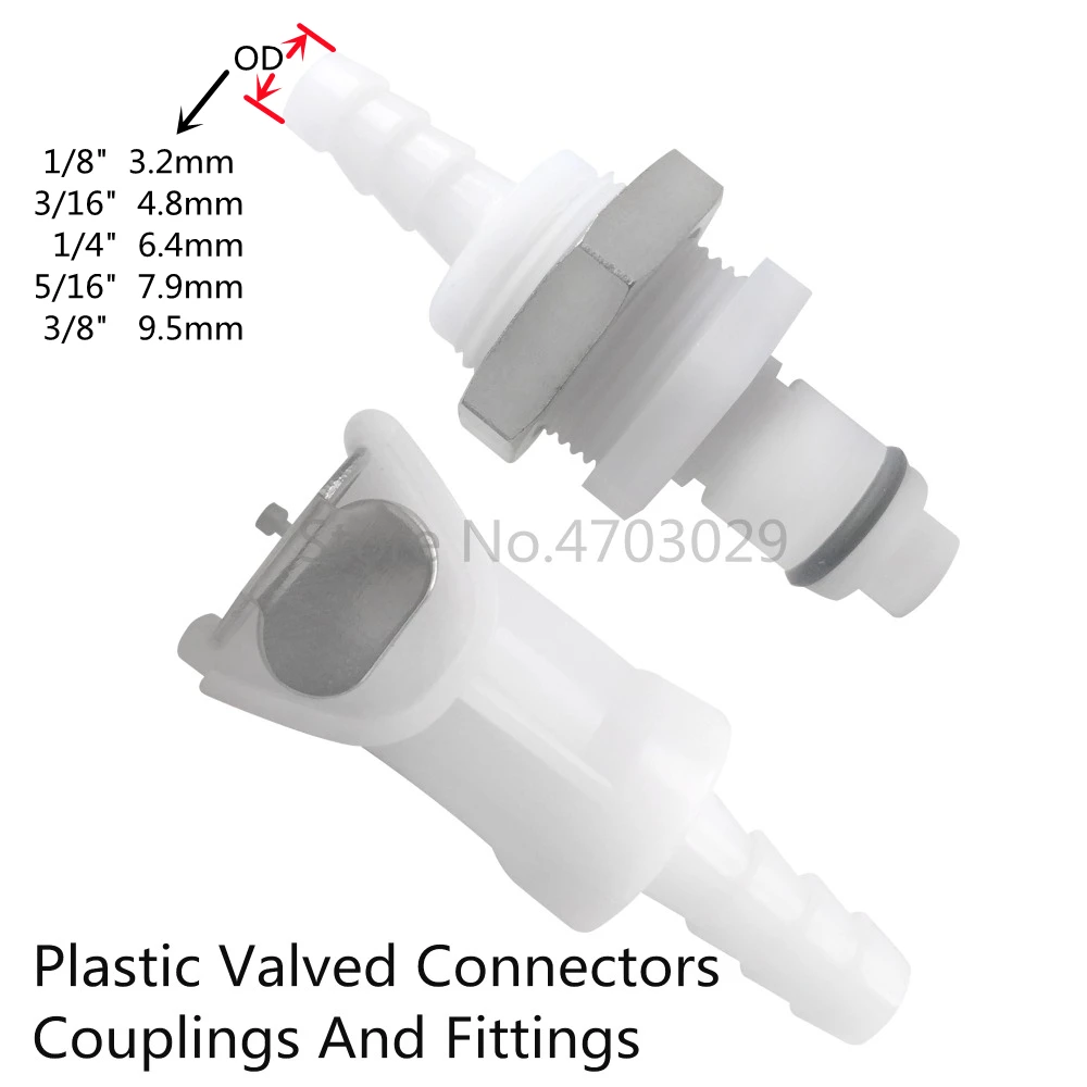 CPC Hose Barb Quick Connector  Unidirectional Check Valve Assembly