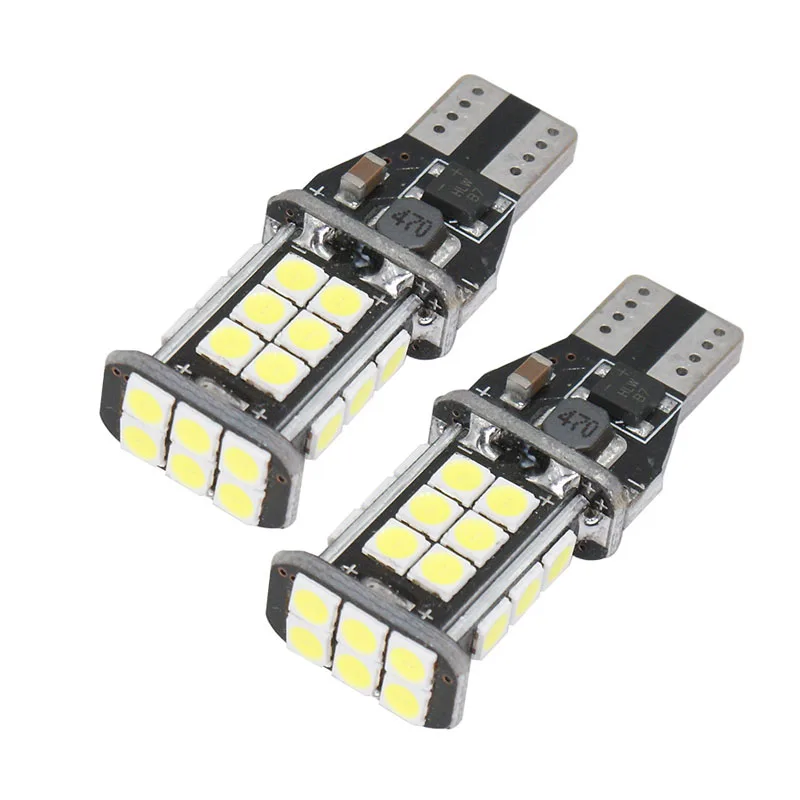 2pcs T15 W16W LED Canbus 3030 24SMD1156 7440 LED Bulb 12V Reverse Lights Brake Turn Signal Lamp Bright White Wholesale