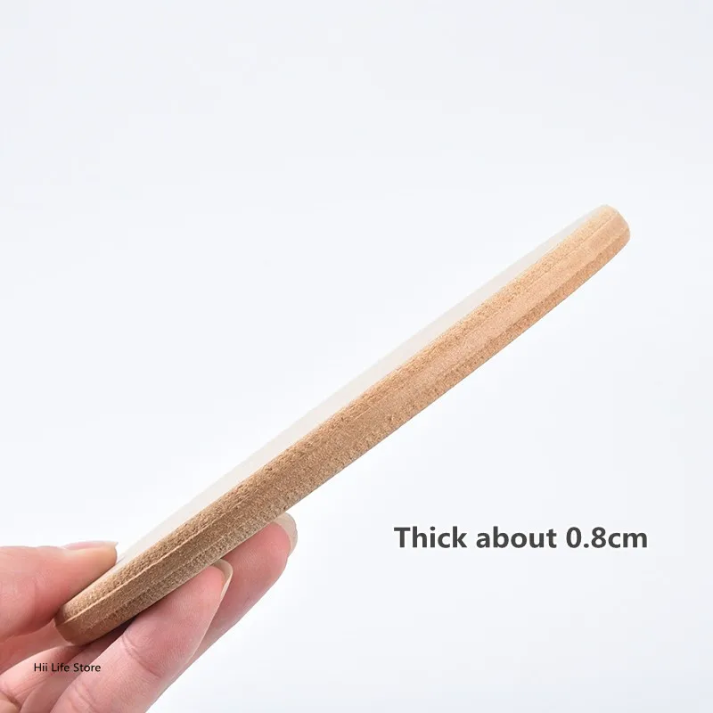 12cm Ceramic Turntable Backing Plate Circular Density Board Wood Fiber Ceramic Blank Drying Board Sculpture Model Tray