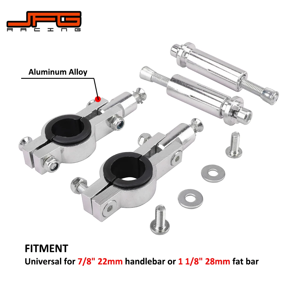 

Motorcycle Dirt Bike ATV Universal 7/8" 22mm Or 1 1/8" 28mm Handlebar Hand Guard Protector Clamps Mount Kit Screw Bolt For KTM