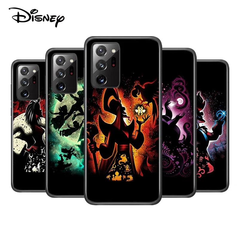 Villain Disney Princess For Samsung Galaxy A73 A52S A72 A71 A52 A51 A22 A12 A32 A21S 4G 5G Silicone Soft Black Phone Case