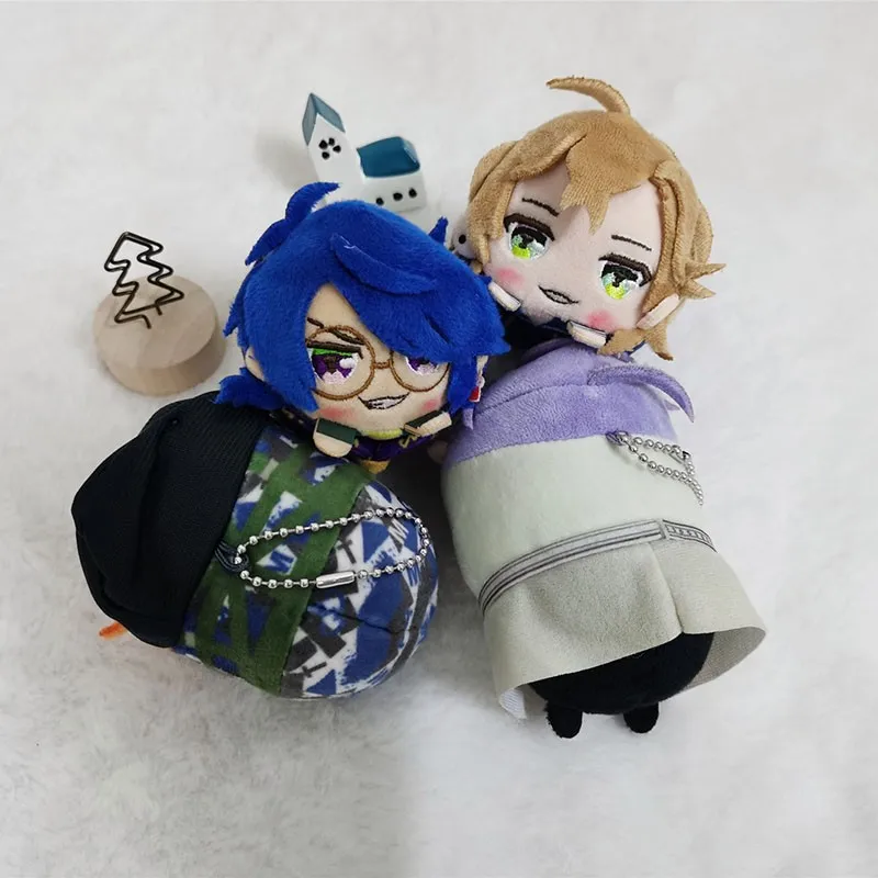 8CM Cartoon Stuffed Toys Anime Hypnosis Mic Division Rap Battle Kawaii Arisugawa Dice Aohitsugi Samatoki Plush Pendant Dolls