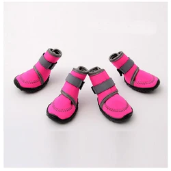 New Dog Shoes Winter Pet Puppies Footwear Rain Snow Waterproof Booties Anti-slip Shoes for Small Large Dogs Pet Products