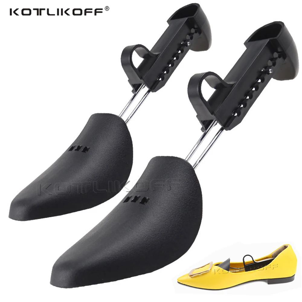 KOTLIKOFF Adjustable Plastic Boots Shoe Stretcher Household Durable Solid Black Shoe Tree Expander Extender Shoes Support Keeper