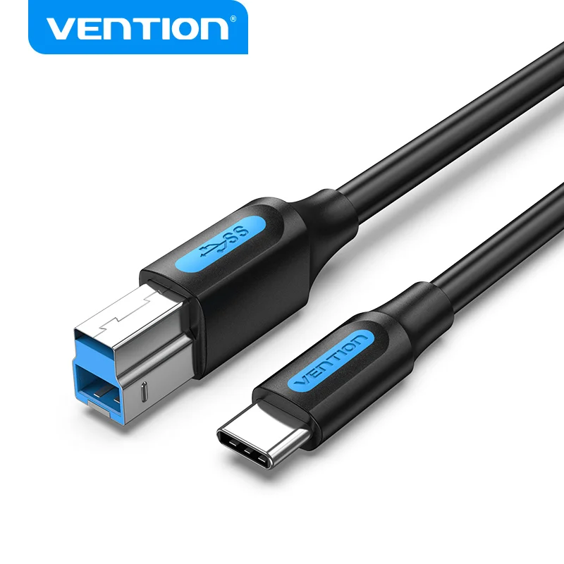 USB firmy Vention kabla od C do rodzaj USB B 3.0 do obudowy dysku obudowa HDD kamera internetowa cyfrowy przewód z niebieskim promieniem wideo typu C