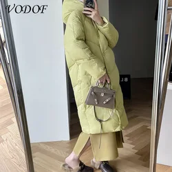 VODOF 2021 Fashionable Coat Jacket Women's Hooded Warm Parkas Bio Fluff Parka Coat Hight Quality Female New Winter Collection