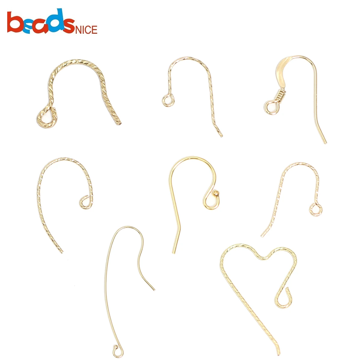 Beadsnice French Earring Hooks Gold Filled Earwires Ear Fishhook Earring Finding Components Jewelry Making Accessories ID39870