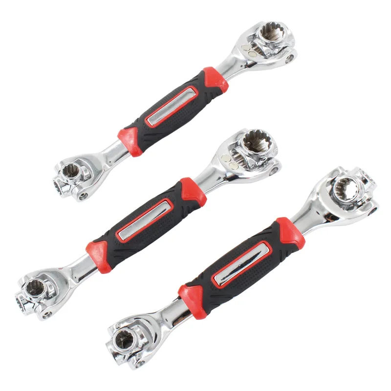 

48-in-1 Tiger Wrench Hand Tools Socket Works with Spline Bolts Torx 360 Degree 6-Point Universial Furniture Car Repair Spanner