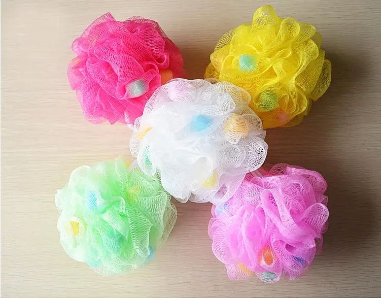 

Free Shipping+Wholesale Flower Bath Ball Bath Tubs Cool Ball Bath Towel Scrubber Body Cleaning Shower Wash Sponge,400pcs SN2021