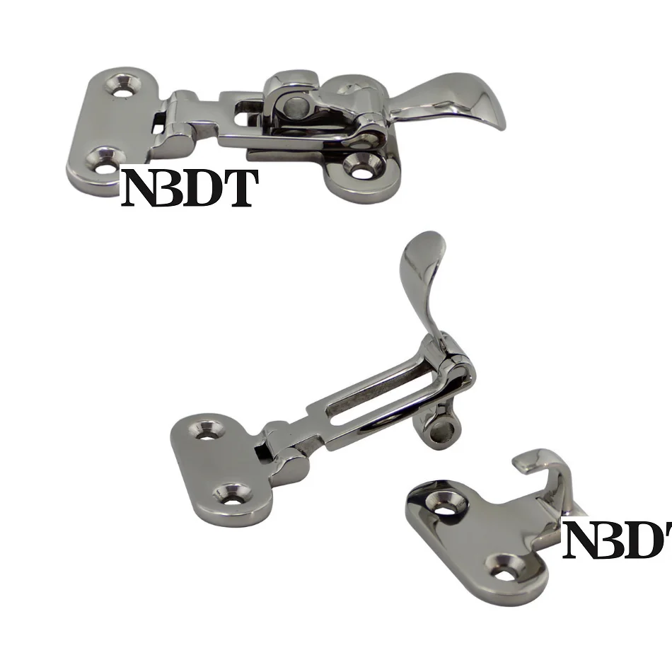 

2Pcs 316 Stainless Steel Hold Down Clamp Latch Locker Hatch Hasp Marine Hardware Boat Yacht RV