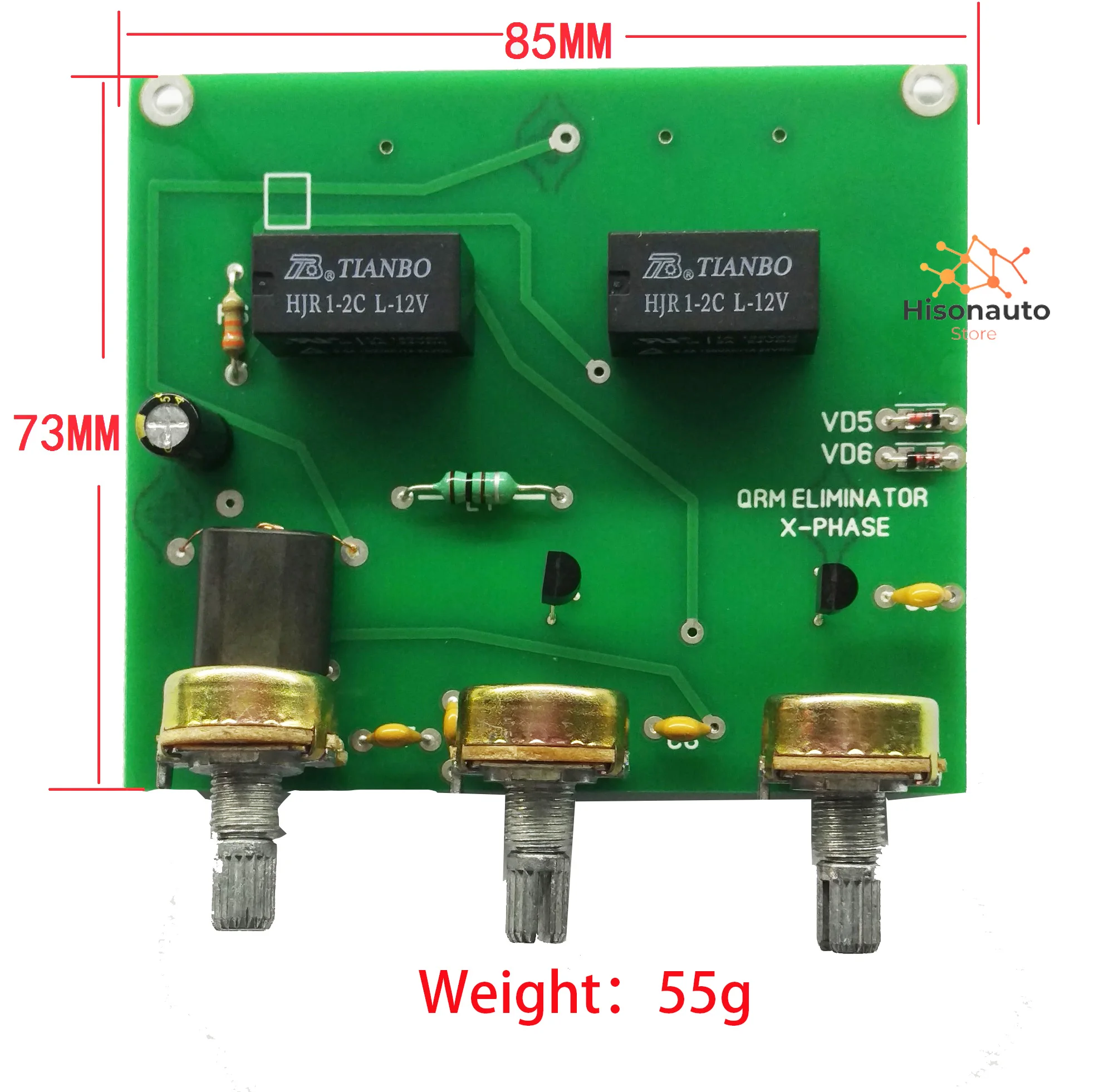 Hisonauto QRM Eliminator X-Phase (1-30MHz) HF bands  qrm Kits Machine Shell Case