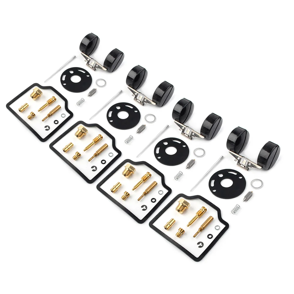 

4 x Motorcycle Repair Carb Carburetor Rebuild Kit & Float for Honda CB750 CB 750 K 4 1972 1973 1974 1975 1976