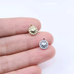 Eruifa 20pcs 6mm Pretty Mini Heart Charms Wholesales Women Accessory Necklace,Earring Bracelet Jewelry DIY Handmade 2 Colors