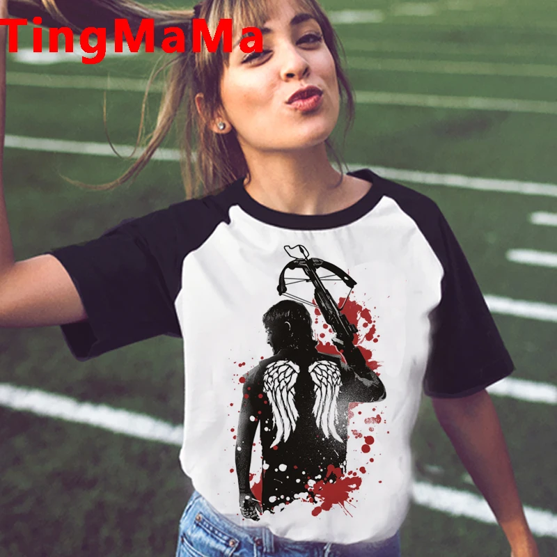 The Walking Dead T Shirt Men Horror Zombie Graphic Tees I Am Negan T-shirt Unisex Tops Hip Hop Cartoon Harajuku Tshirt Male