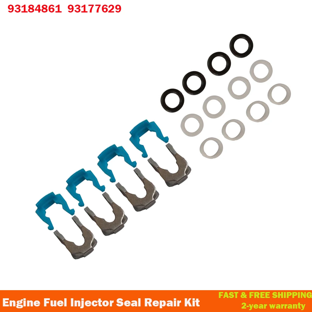 93184861 Engine Petrol Fuel Delivery Injector Air Intake Seal Repair kit 93177629 For Vauxhall Opel Signum 2003-2008 2.2L