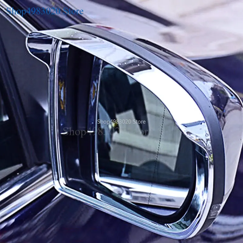 

ABS Chrome Accessories for Jeep Cherokee 2015 2016 2017 2018 Car rearview mirror block rain eyebrow frame Cover Trim