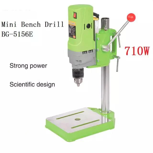 

MINIQ BG-5156E Bench Drill Stand 710W Mini Electric Bench Drilling Machine Drill Chuck 1-13mm HT2600