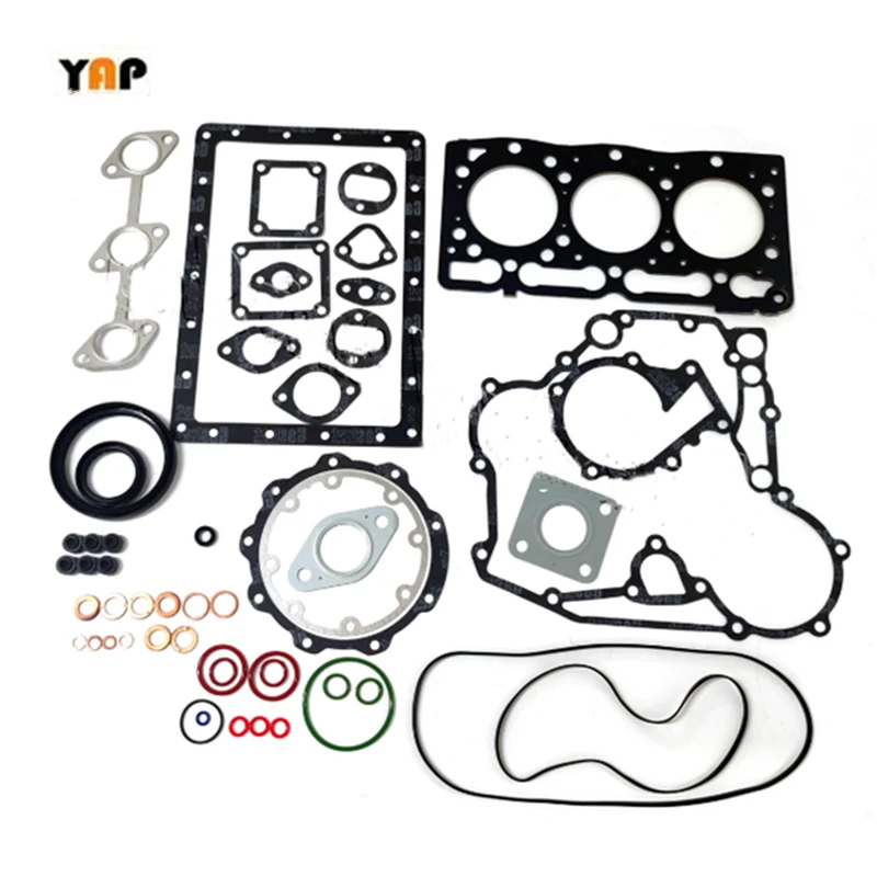 

Комплект прокладок для ремонта трактора KUBOTA D905, дизельный 3-цилиндровый 07916-27885 3D78-D1105