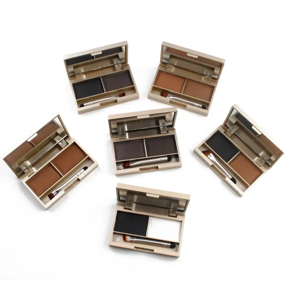 4g Waterproof Eyebrow Palette Long Lasting Eyebrow Eyeshadow Contour Sculpting Palette Brush Included Eyes Makeup