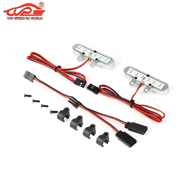 

Rc Car CNC Metal Rear Lamp Taillight Light Kit for 1/5 LOSI 5IVE-T KM X2 RCMK ROFUN ROVAN LT Truck Parts