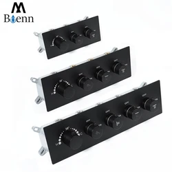 M Boenn Luxury Bathroom Accessories Shower Controller Wall Embedded Faucet Bath Thermostatic Valve Concealed Mixer Brass Black