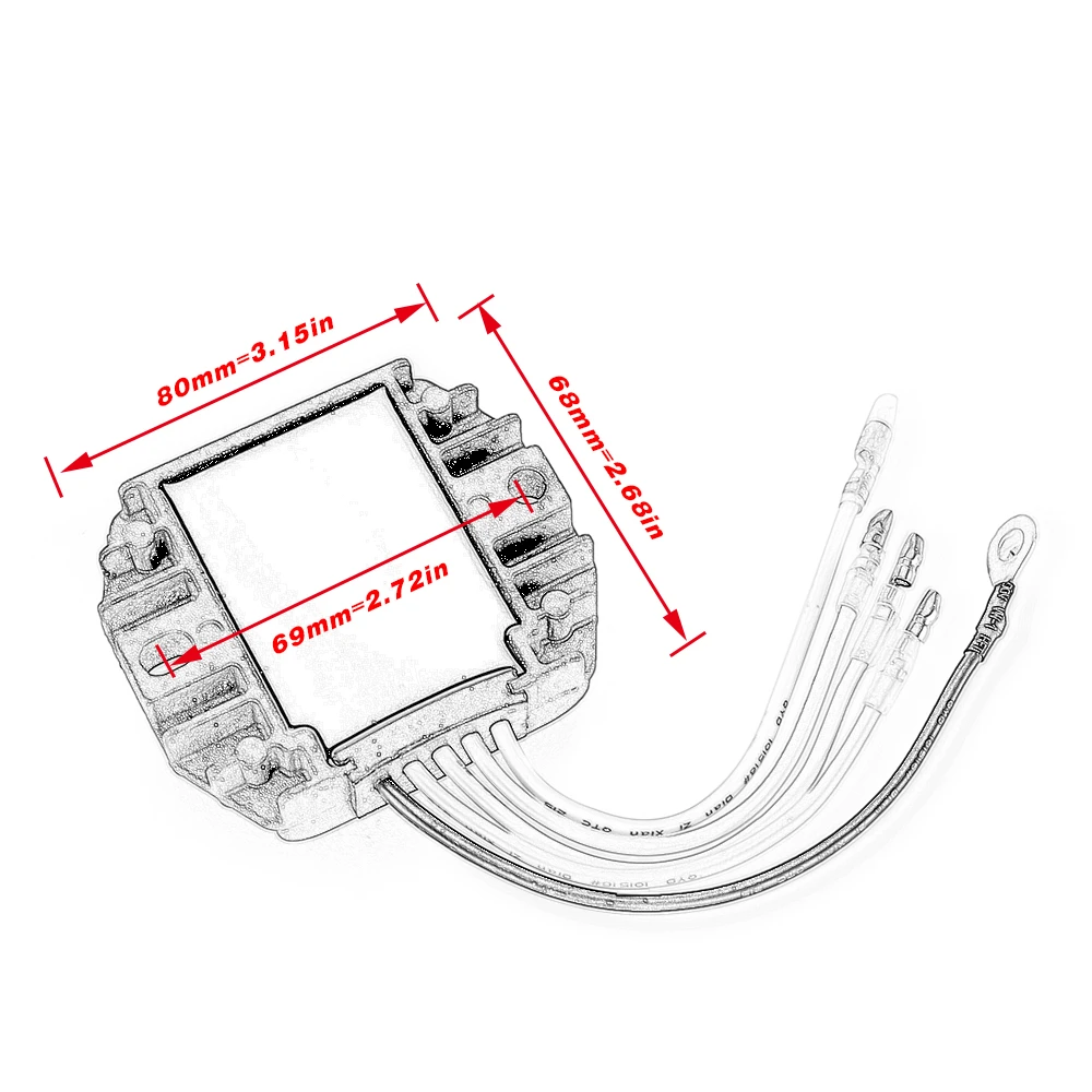 For Suzuki DF9.9B/15A/20A DF15A DF20A Outboard Motors 32800-89L00 32800-89L01 Voltage Regulator Rectifier Motorcycle Accessories