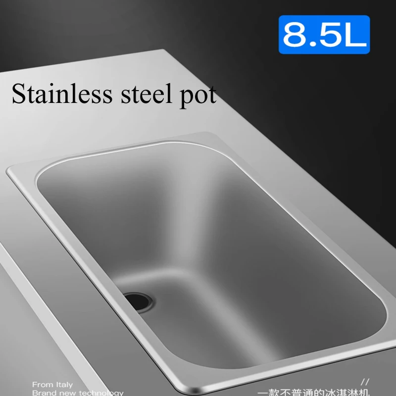 Draagbare kleine ijsmachine Zachte ijsmachine met enkele smaak 1100W yoghurtmachine