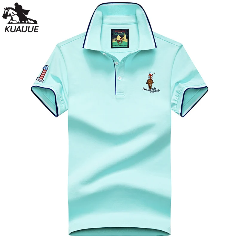 polo shirt men summer new high quality cotton mens Short sleeve Solid color embroidery youth Business casual polo shirt 4XL 8631