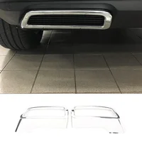 Para 2017-2022 Peugeot 3008 5008 4008 cubierta de tubo de escape de coche silenciador de escape trasero marco de garganta trasera ABS piezas de automóvil