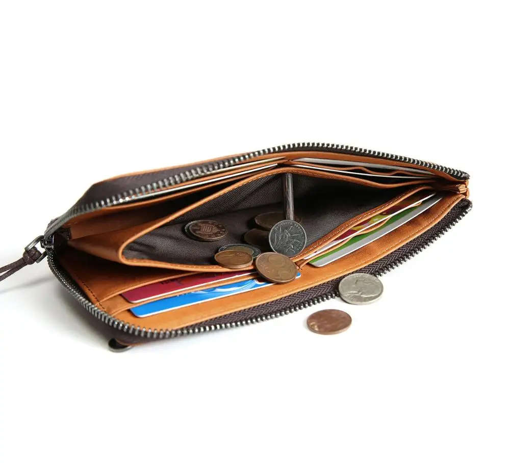 SIKU men's leather coin purses holders fashion men wallet wholesale wallet case