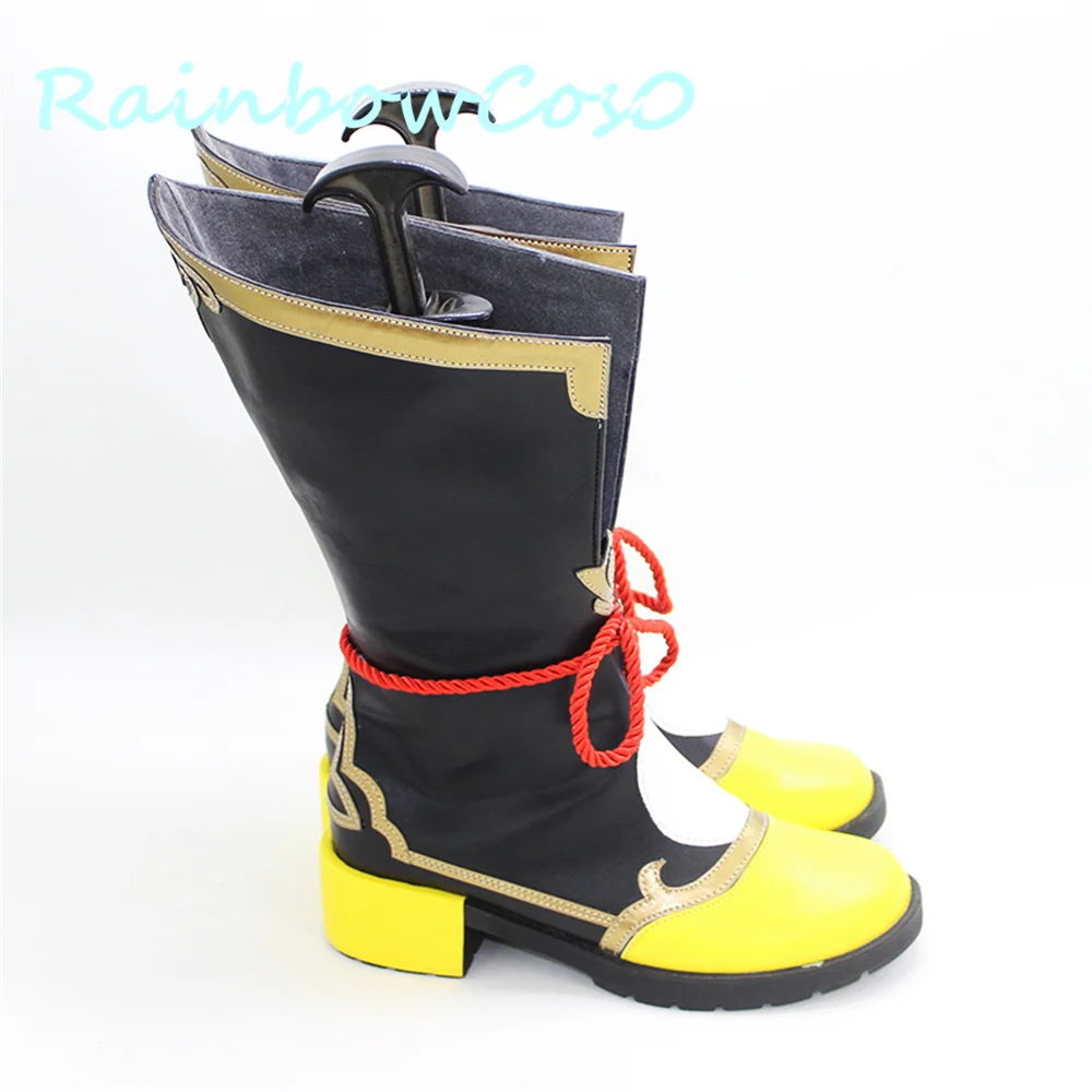 Genshin Impact XiangLing Cosplay Schuhe Stiefel Spiel Anime Halloween RainbowCos0W W1408