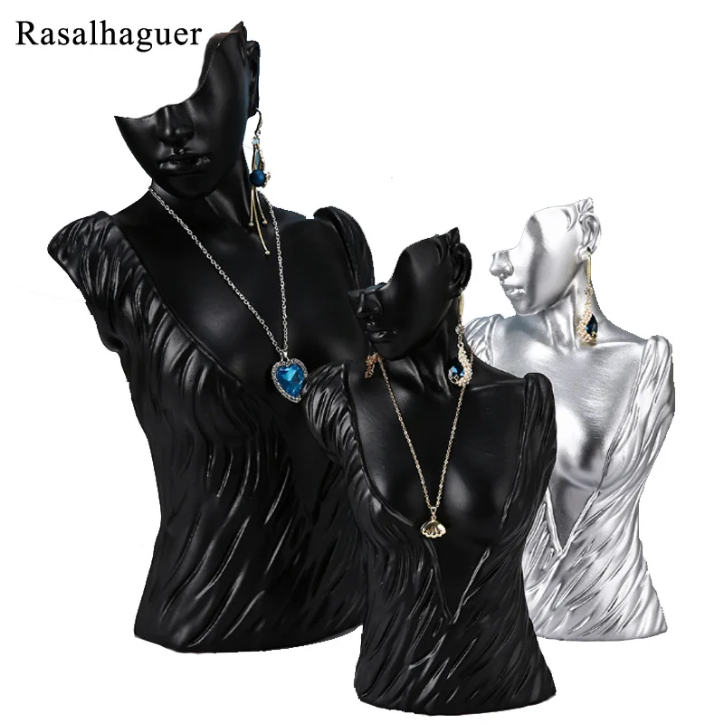 New Fashion Mannequin Resin Necklace Pendant Earrings Jewelry Display Stand Holder Bangle Watch Jewelry Storage