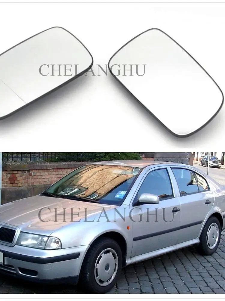 Szkło lusterka tylnego podgrzewane do Skoda Octavia 1U A4 MK1 1996 1997 1998 1999 2000 2001 2002 2003 2004 2005 2006 2007 2008 2009 2010 — zdjęcie 2