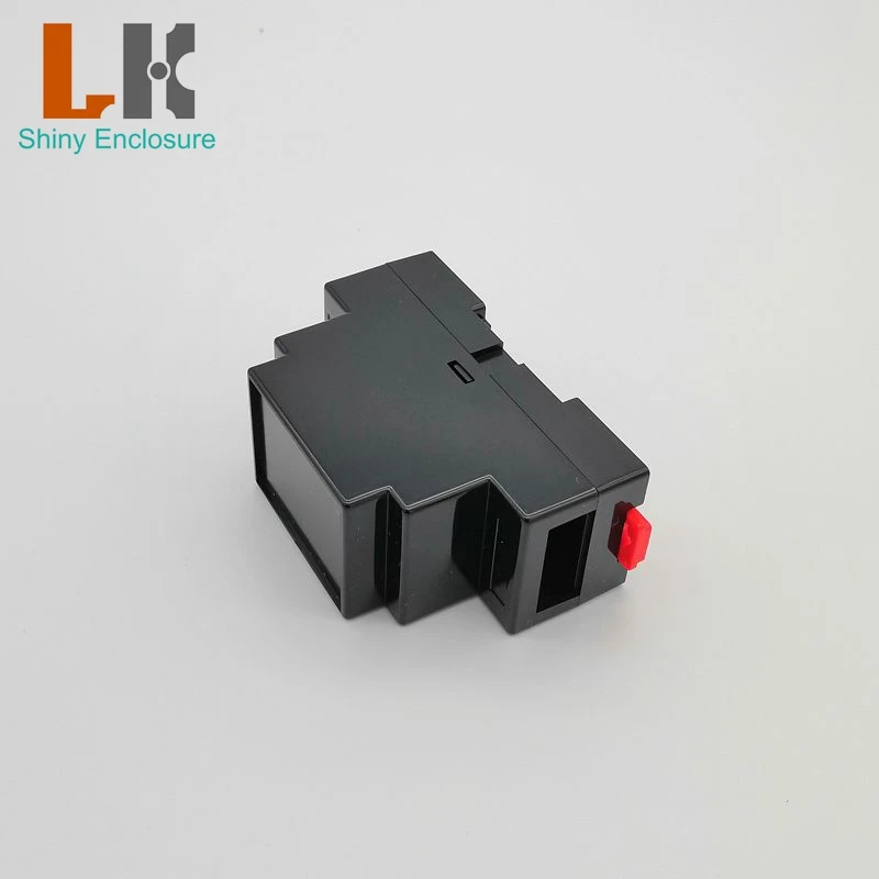 Diy DIN Rail PLC Junction Box ABS Plastic Electronics Control Boxs Project Case 88x37x59mm Din Rail Mounting Instrument Housing