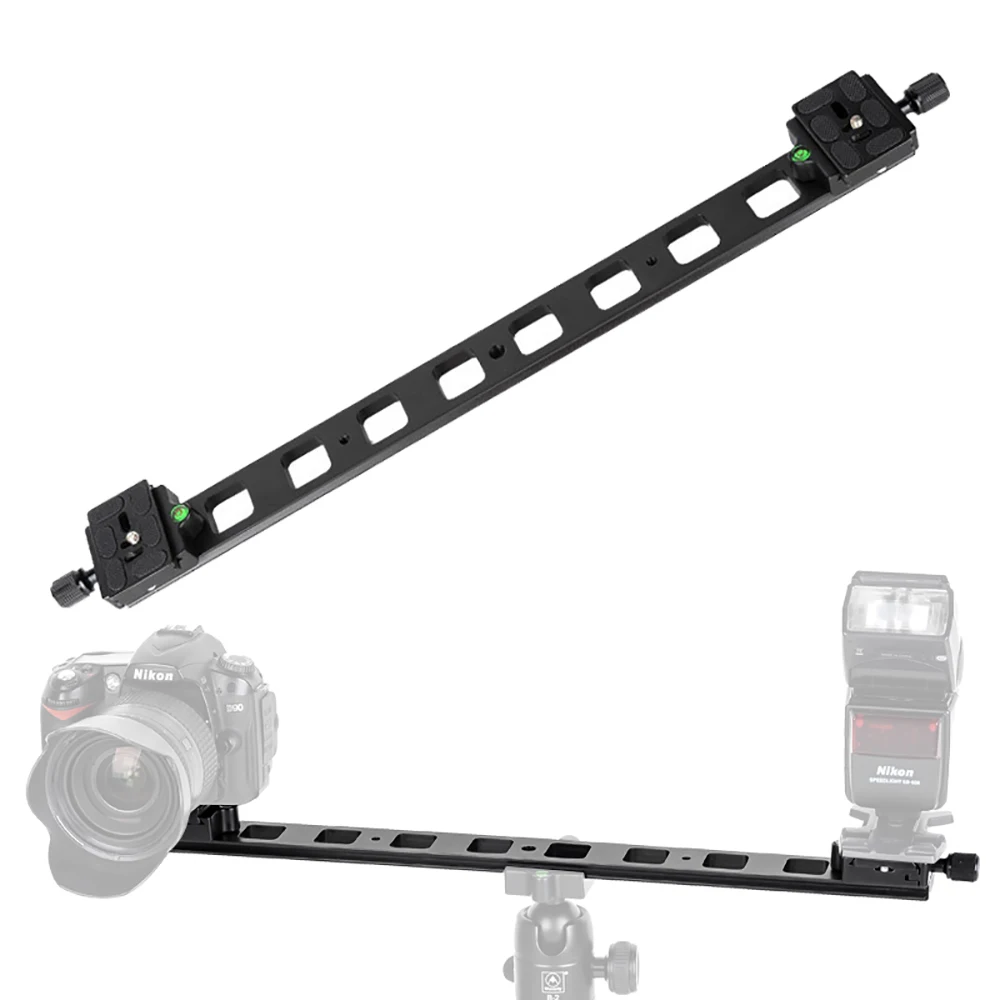 

Manbily PU480 Quick Release Plate Lengthened 48cm Double QR Plate camera mounting bracket for Tripod BallHead