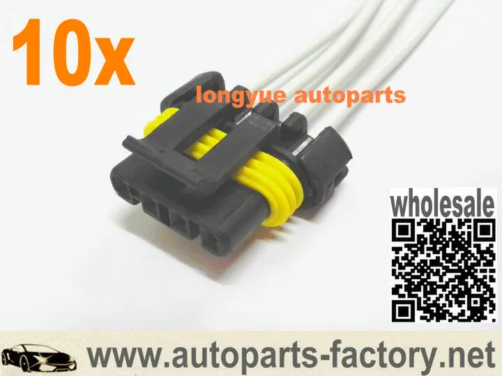 

longyue 10pcs Neutral Park Switch Wheel and Speed Sensor Repair Connector Pigtail for GM