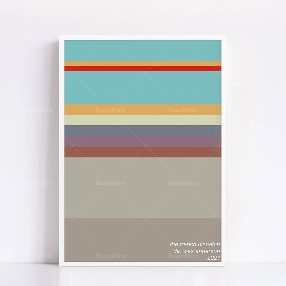 Palette minimaliste imprimée | Alternative de conception simplifiée aux affiches d'exposition télévisée