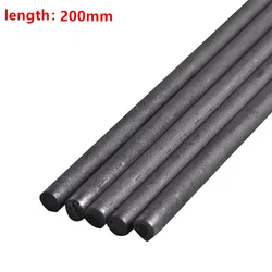 5Pcs/Lot 200mm 99.99% 3-18mm Carbon Rods Graphite bar Graphite Electrode Cylinder Corrosion Resistance Conductive Teaching