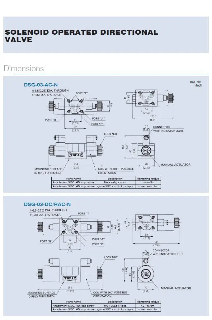 صمام لولبي DSG Hydraulic الهيدروليك — تفصيل 4